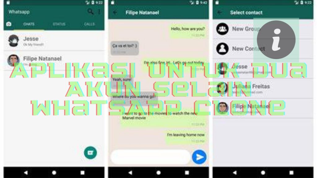 Aplikasi untuk Dua Akun Selain WhatsApp Clone