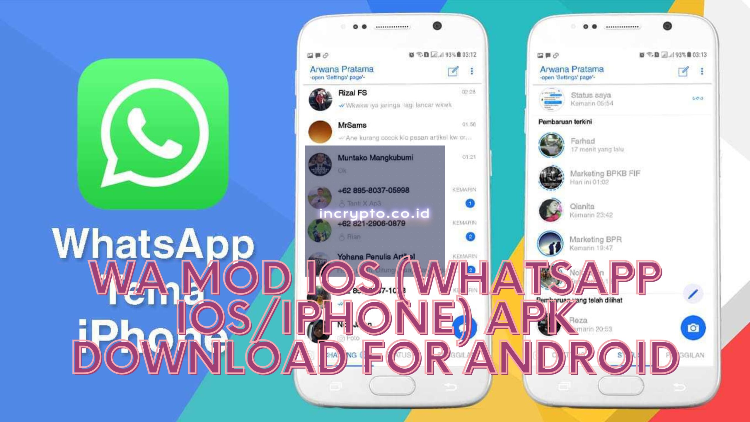WA MOD iOS (WhatsApp iOSiPhone) Apk Download For Android